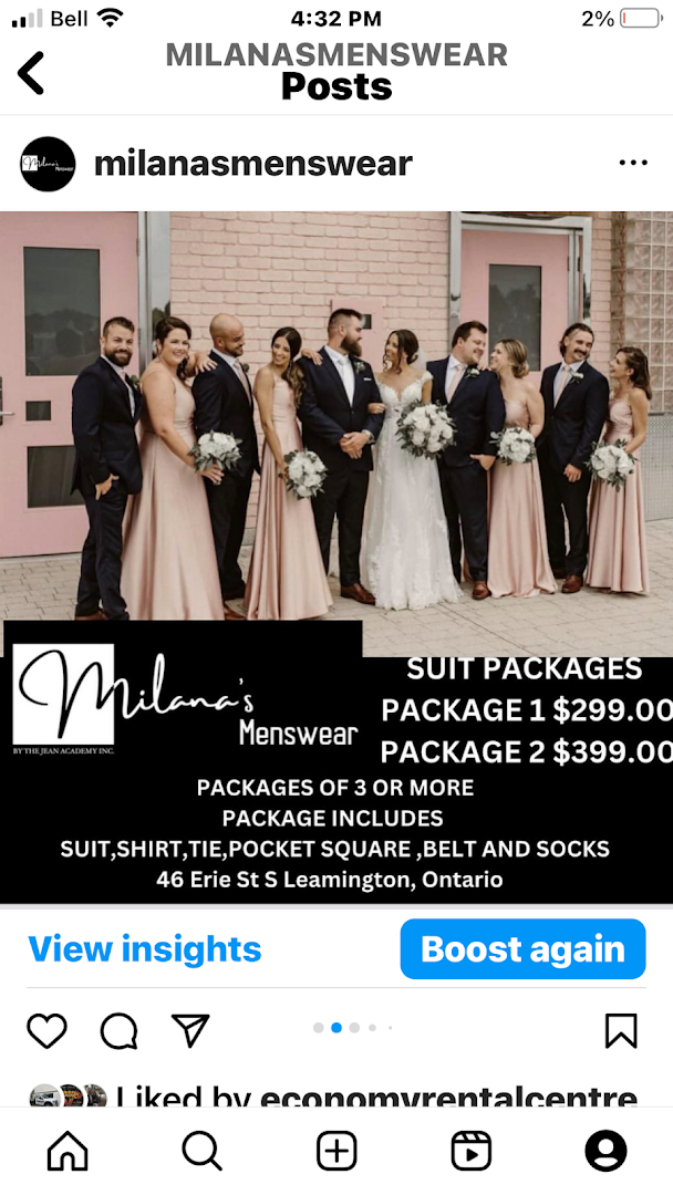 Milana’s Menswear/The Jean Academy